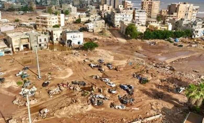 بالصور -إختفاء رُبع مدينة درنة ولا حصيلة إجمالية للقتلى بفيضانات ليبيا