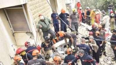 انتهاء عمليات البحث في مبنى المنصورية... اليكم ما أعلنه الدفاع المدني!