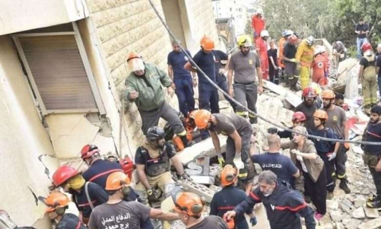 انتهاء عمليات البحث في مبنى المنصورية... اليكم ما أعلنه الدفاع المدني!