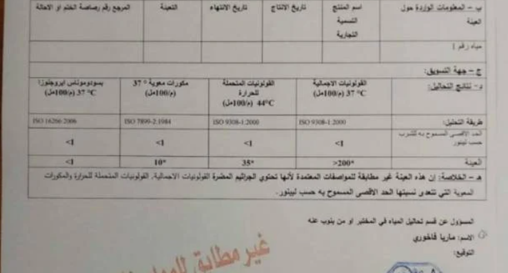نسبة التلوّث الجرثومي في نبع شمسين أكثر من 80%