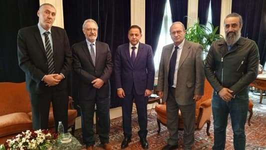 وفد من نقابة المهندسين التقى منصوري... إليكم ما تم بحثه
