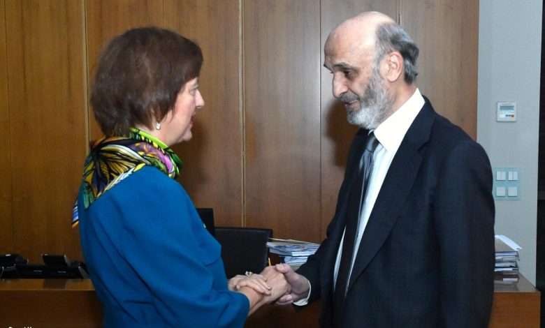 اجتماع بين جعجع وفرونتسكا…وهذا ما تم بحثه