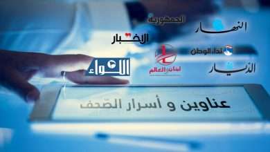 عناوين الصحف الصادره اليوم الثلاثاء 07/05/2024