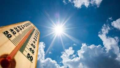 استقرار في درجات الحرارة حتى هذا اليوم