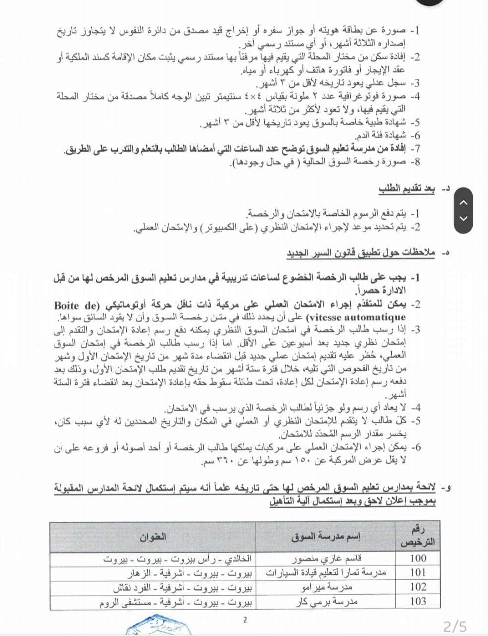 إعلان هام من هيئة إدارة السير والمركبات يتعلق بامتحان السوق!