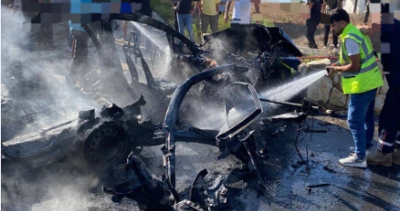 مسيّرة معادية القت قنبلتين على جرافة في بليدا