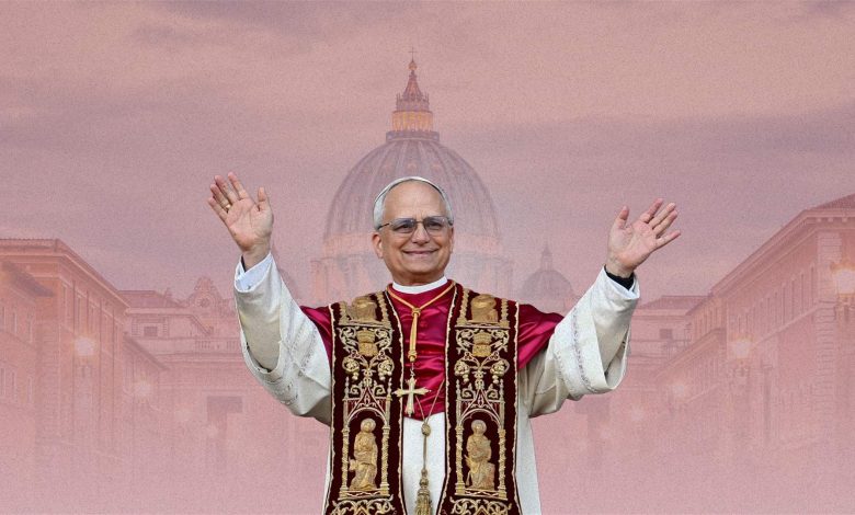 ليون الرابع عشر في لحظة روحانية جامعة لإعلان قديسين جدد