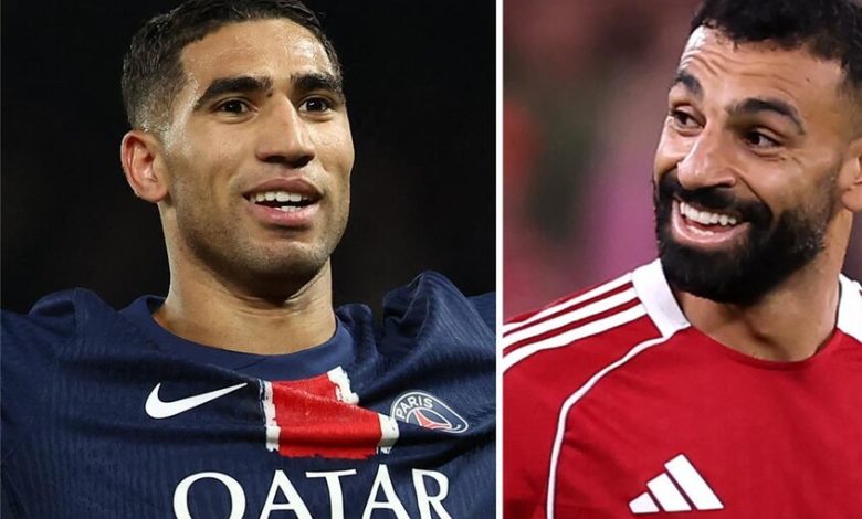 سان جيرمان يلمّح لاختيار أفضل لاعب في إفريقيا بين حكيمي وصلاح