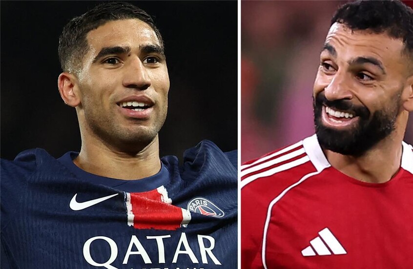 سان جيرمان يلمّح لاختيار أفضل لاعب في إفريقيا بين حكيمي وصلاح