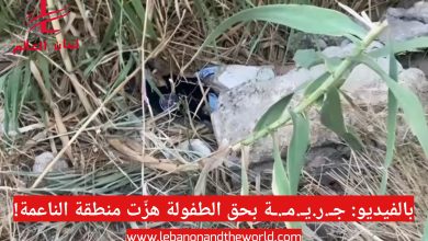 بالفيديو: جـ.ر.يـ.مـ.ـة بحق الطفولة هزّت منطقة الناعمة وبيان من قوى الأمن الداخلي!... هزّت جـ.ر.يـ.مـ.ـة سكان منطقة الناعمة مساء أمس بحادثة تقشعر لها الأبدان، وضحيتان تدمع العيون لبرائتها.