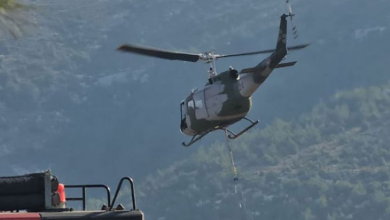 الجيش يعلن إخماد حرائق في عدد من البلدات