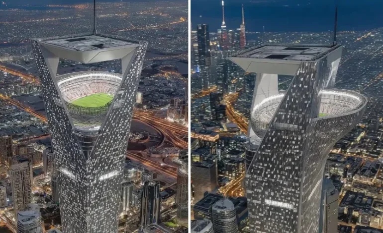 هل صممت السعودية ملعبا معلقا في نيوم لكأس العالم 2034؟