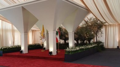 وصول السفير البابوي الى مبنى كبار الزوار في مطار بيروت