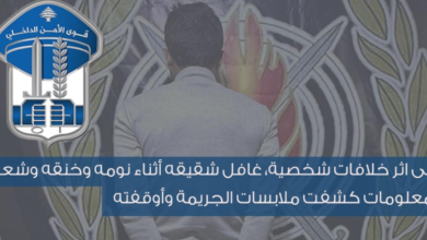 شعبة المعلومات تقبض على السوري الذي قتل شقيقه وهو نائم