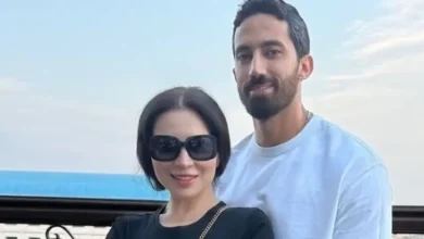 مي عز الدين تشتكي من نظام زوجها الغذائي