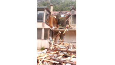 العواصف والسيول اجتاحت منزلا في تنورين التحتا