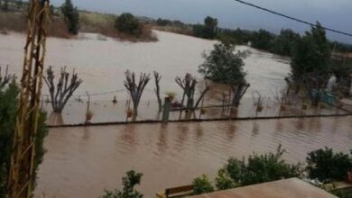 فيضانات النهر الكبير تغمر بلدات سهل عكار والاهالي يناشدون المعنيين