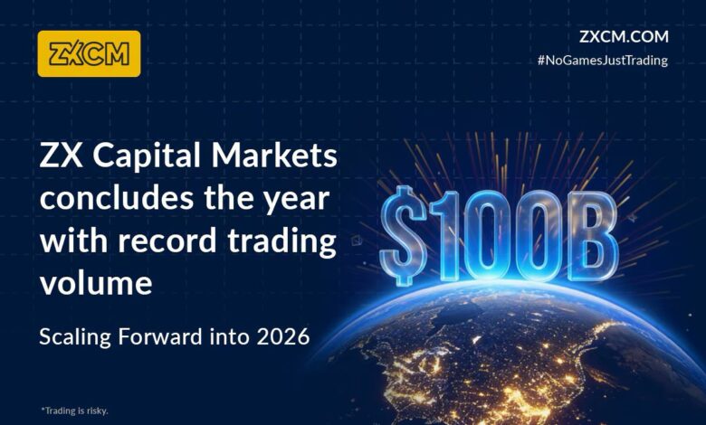 حجم تداول ZX Capital Markets يصل إلى 100 مليار دولار في 2025