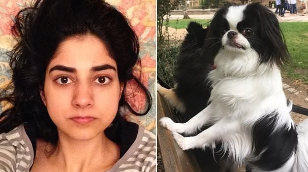 العثور على مغنية وكاتبة ميتةً في سريرها بجانب كلبها