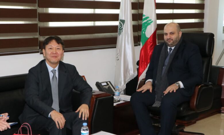 الوزير ناصر الدين إستقبل وفدًا من بعثة الإتحاد الأوروبي والسفيرين الكولومبي والكوري