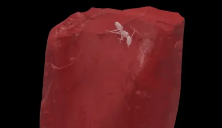 نملة منقرضة في كهرمانة عمرها 40 مليون سنة