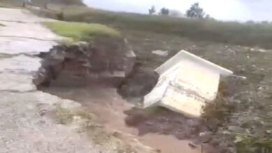 انهيار جسر في عكار بسبب الأمطار