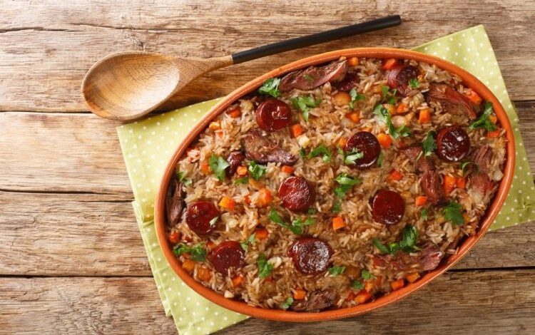 طبق أرز البط البرتغالي التقليدي... ولا أطيب... 