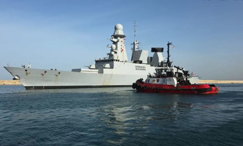 تعاون عسكري بحري بين الجيش اللبناني والفرقاطة الفرنسية FORBIN