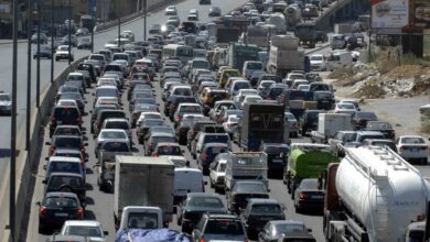 زحمة سير خانقة على الطرقات المؤدية الى ساحة الشهداء