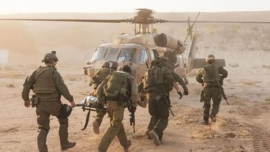 هبوط مروحية عسكرية بمستشفى رمبام على متنها جرحى من الجيش الإسرائيلي