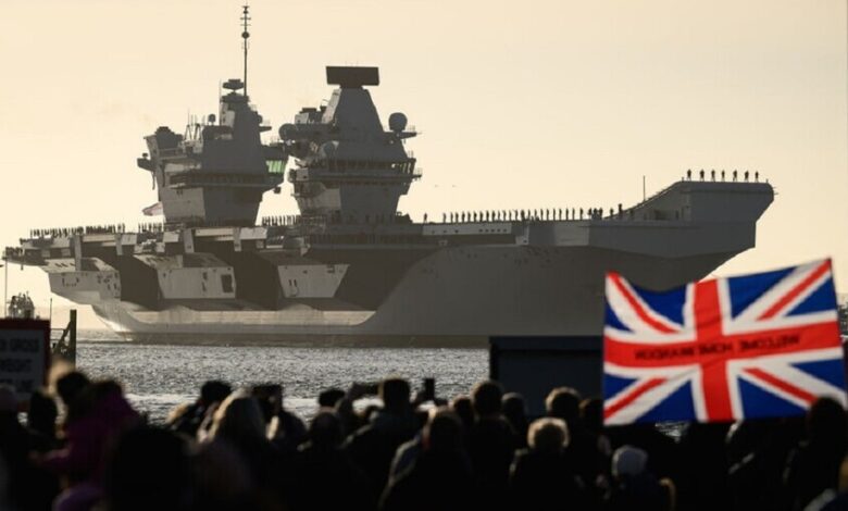 بريطانيا تستعد لنشر حاملة طائرات في الشرق الأوسط