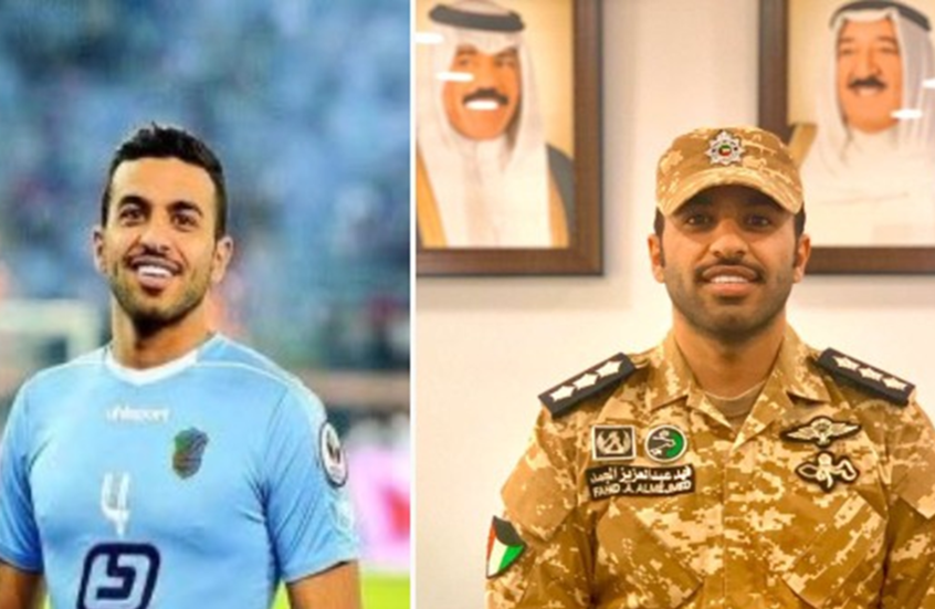 وفاة لاعب كرة القدم الكويتي فهد المجمد أثناء أداء واجبه العسكري