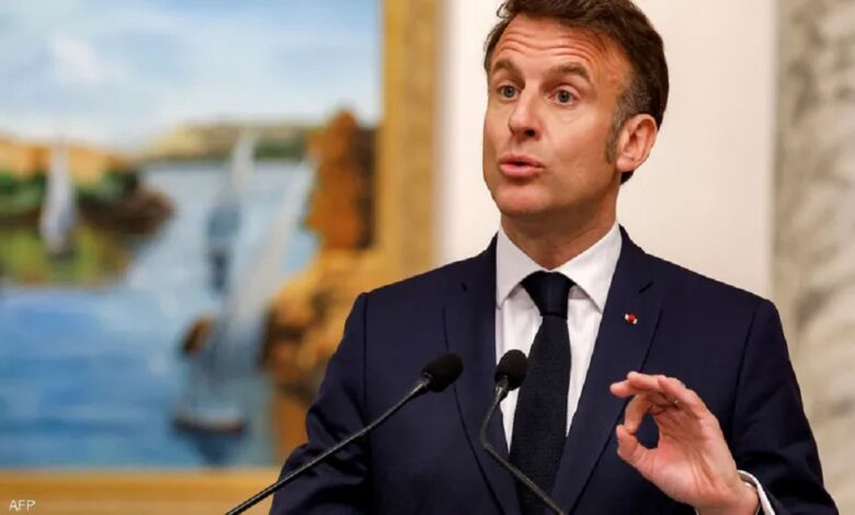 ماكرون: عودة الاستقرار إلى الشرق الأوسط مصلحة للكل
