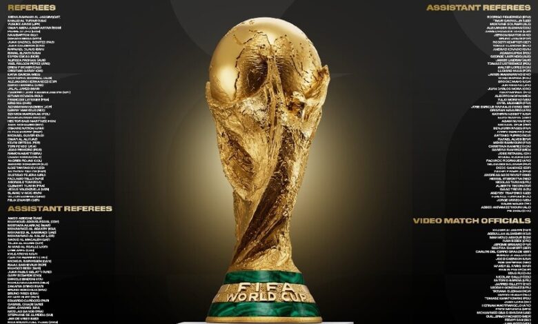 رسميا الفيفا يكشف قائمة حكام مونديال 2026.. تعرف على ممثلي الدول العربية