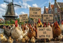 هولندا تقرر الإفراج عن دجاج الحظائر بسبب إنفلونزا الطيور