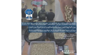 شبكة دولية لتهريب المخدرات في قبضة قوى الأمن