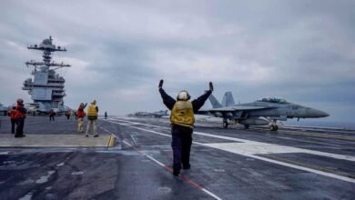 بيانات ملاحية: حاملة الطائرات جورج بوش في البحر الأبيض المتوسط