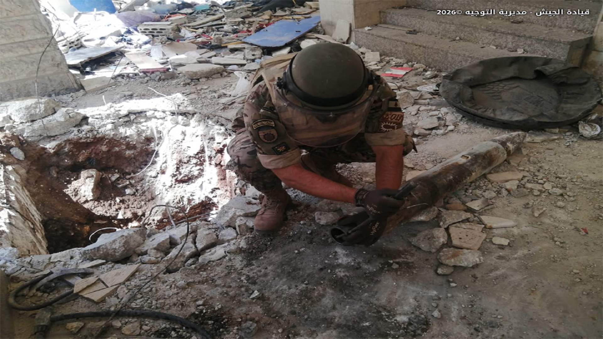 الجيش: تفكيك قنبلة طيران غير منفجرة في الضاحية الجنوبية