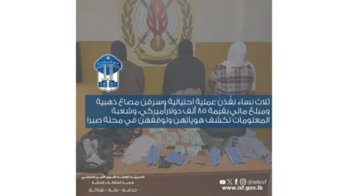 المعلومات توقف ثلاث نساء نفّذن عملية احتيالية وسرقن مصاغ ذهبية بقيمة 85 ألف دولار