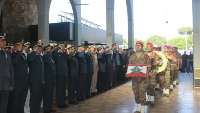 الجيش يشيع العميد صبره والجندي غزال